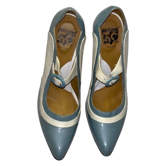 JOHN FLUEVOG Celestial Communication Aquila Mary Jane 6.5 Sculpted Baroque Rococ - Picture 2 of 12